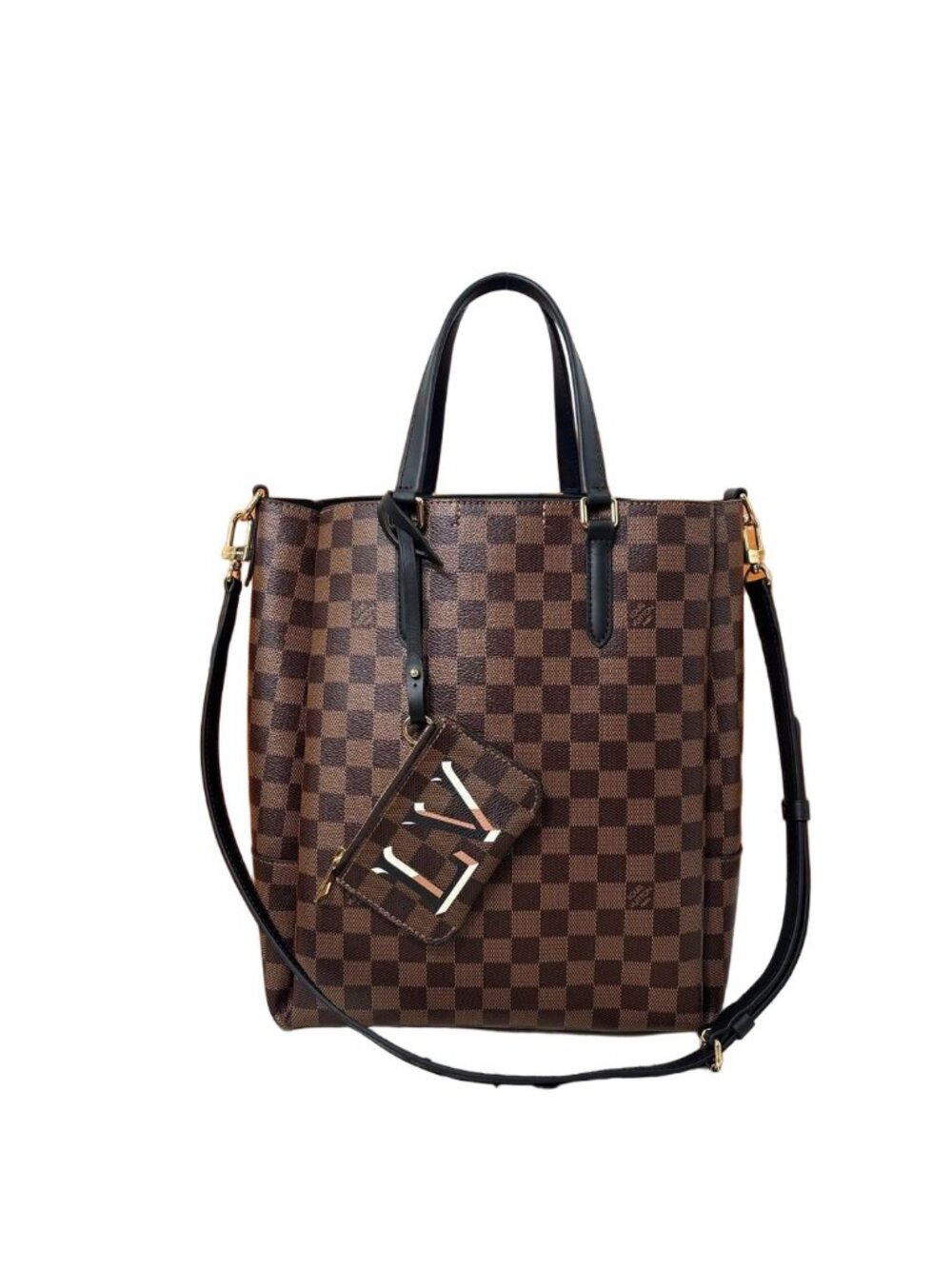 Louis Vuitton Damier Belmont NV MM Tote Bag with Certificate